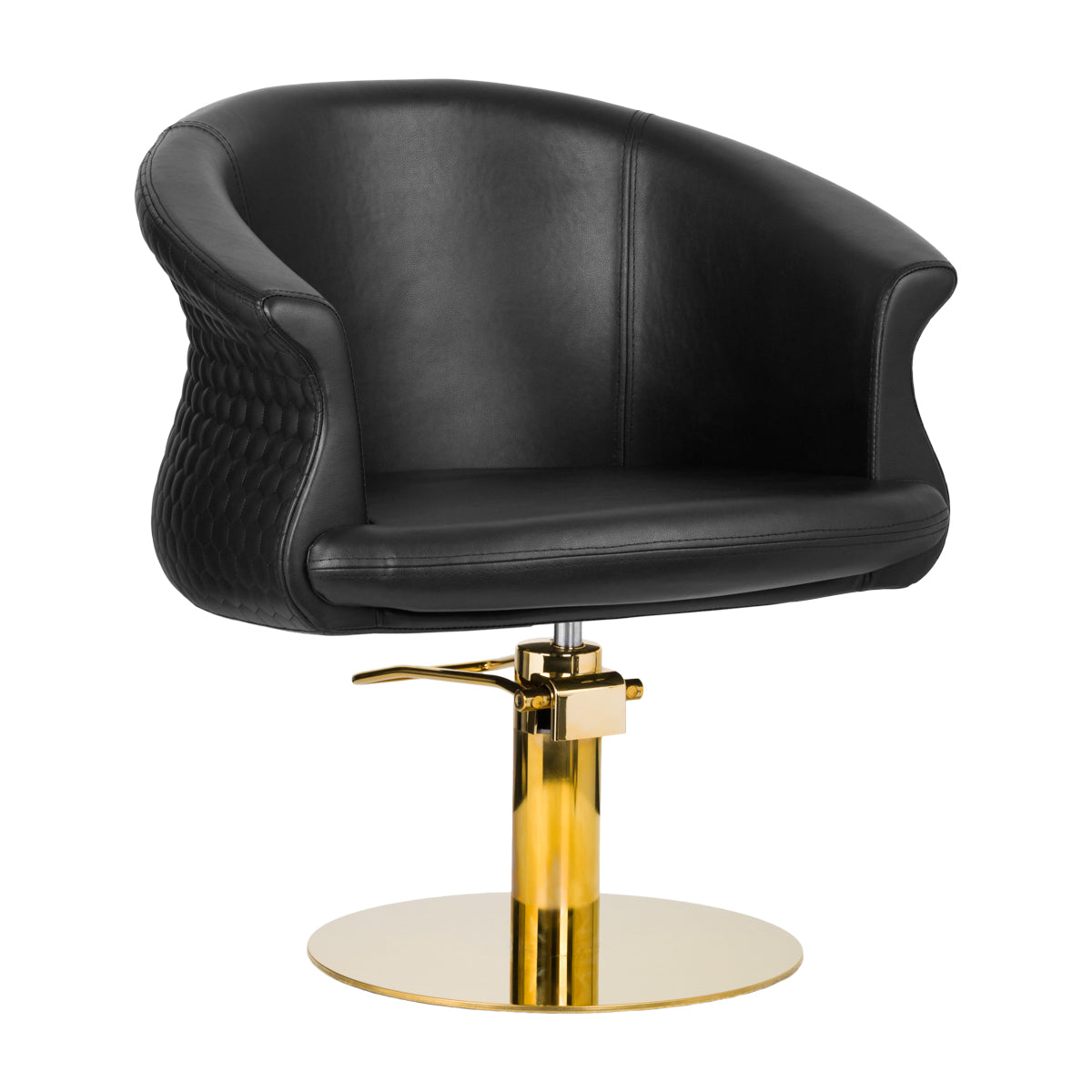 Friseurstuhl Gabbiano Versailles Gold Schwarz