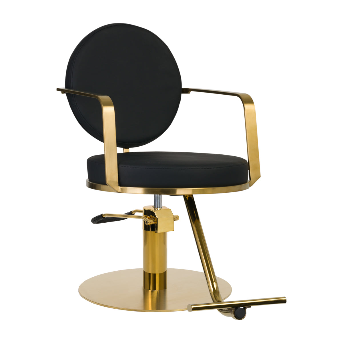 Friseurstuhl Gabbiano Arras Gold Schwarz