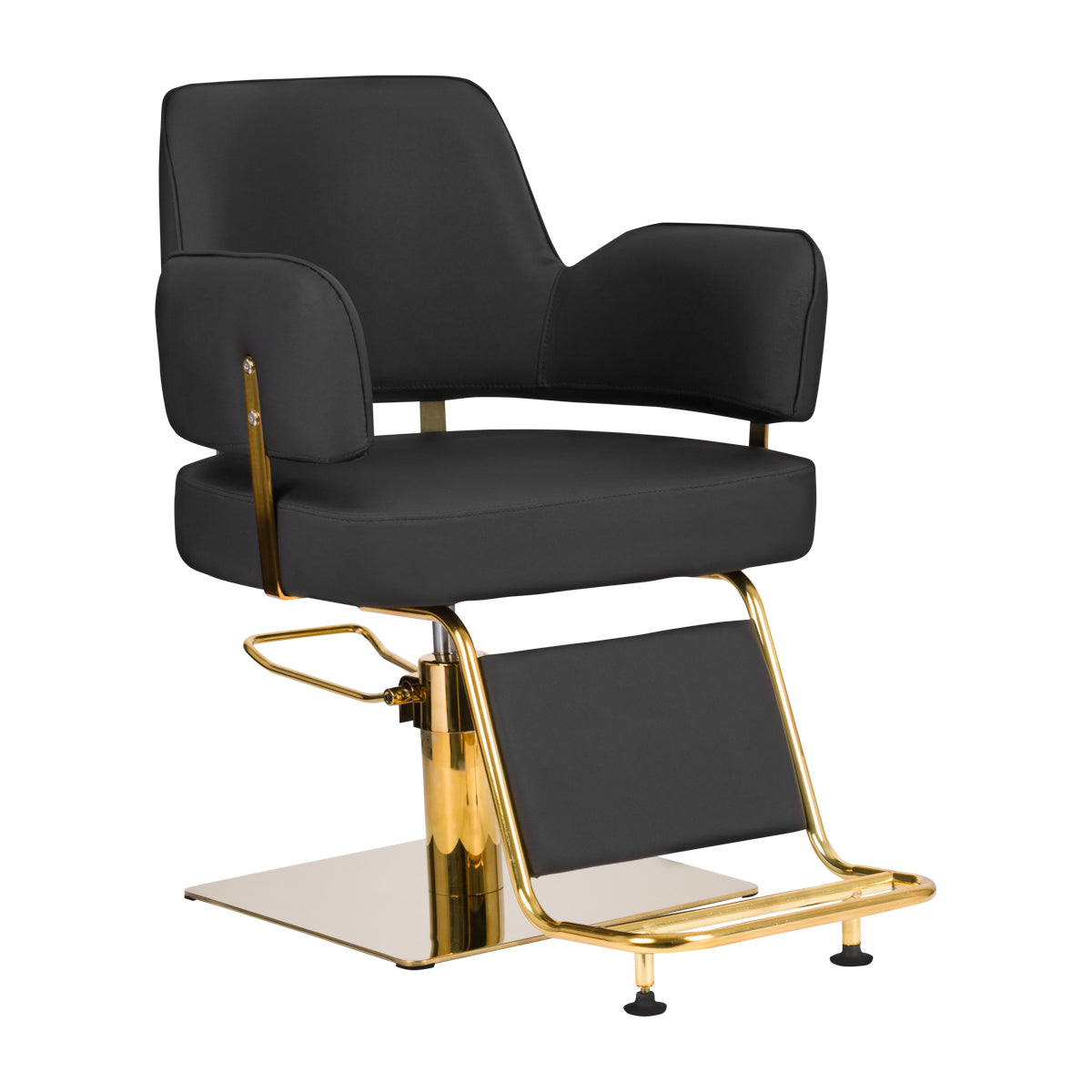 Friseurstuhl Gabbiano Linz Gold Schwarz 1