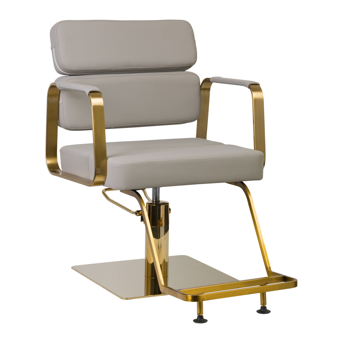 Friseurstuhl Gabbiano Porto Gold Grau 1