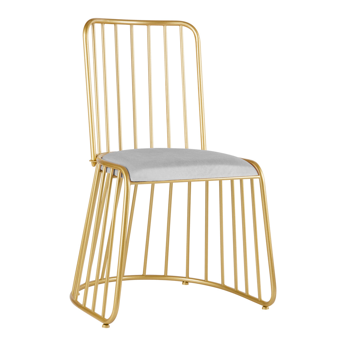 Stuhl Samt MT-307 Gold Grau 1