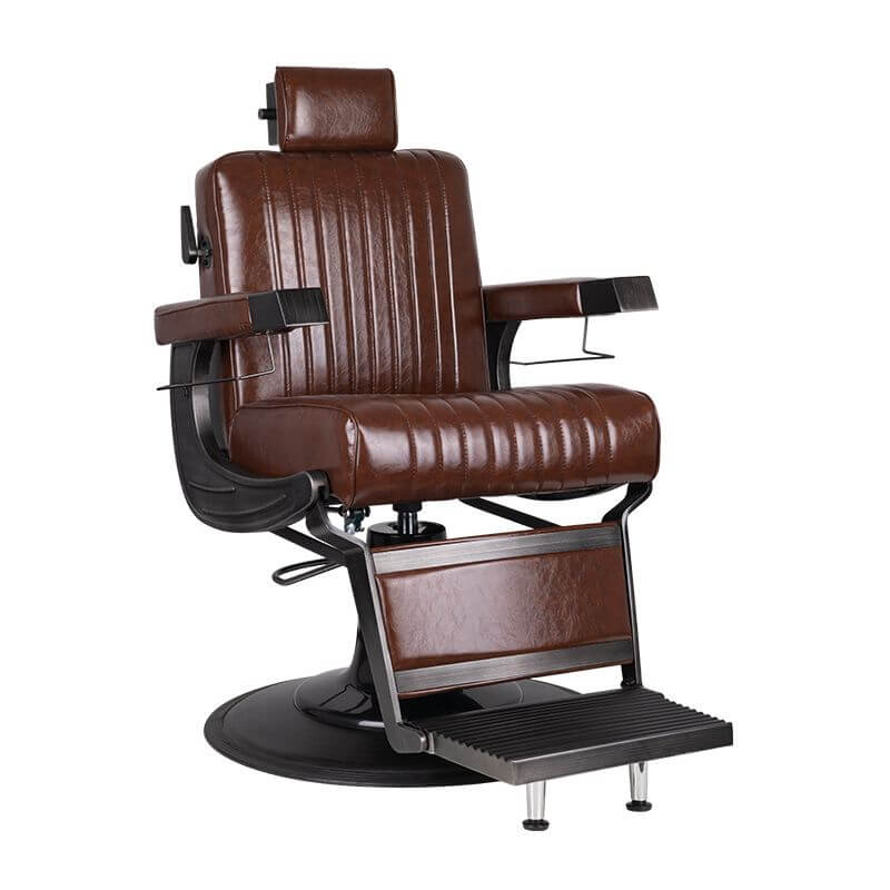 Kappersstoel Barber Gabbiano Continental Bruin/Zwart 1