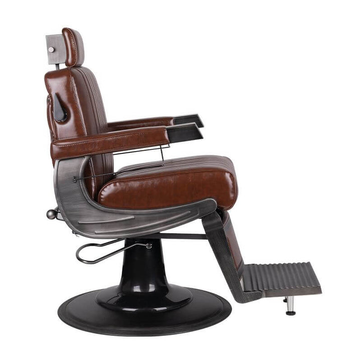 Kappersstoel Barber Gabbiano Continental Bruin/Zwart 2