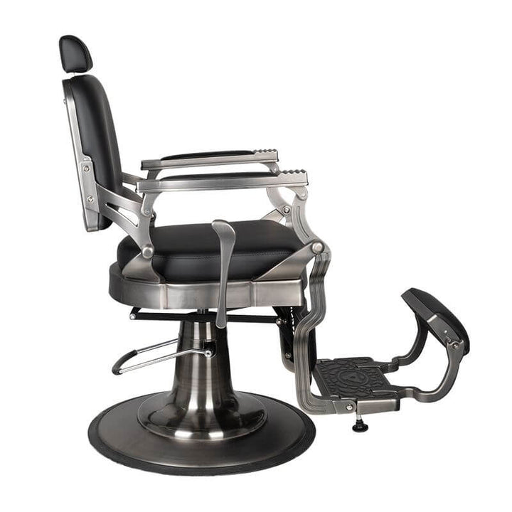Barberstuhl Gabbiano Corrado Satin-Schwarz