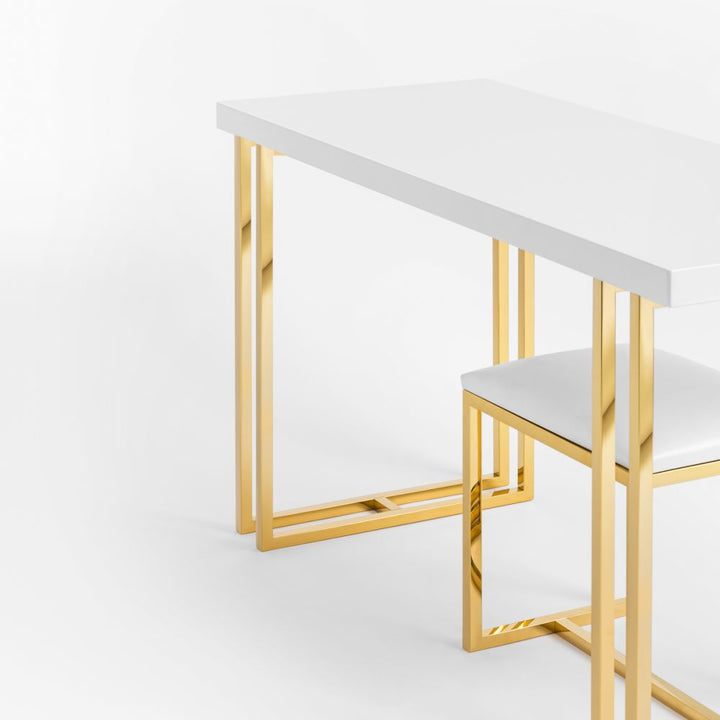 Tabouret Agnes Goud-Wit 4