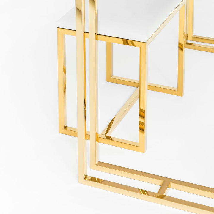Tabouret Agnes Goud-Wit 5